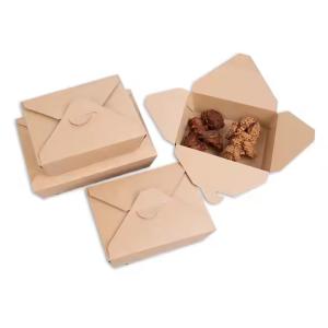 Wholesale Biodegradable Kraft Paper Lunch Box For Food Packaging Food Container At Best Price from china suppliers