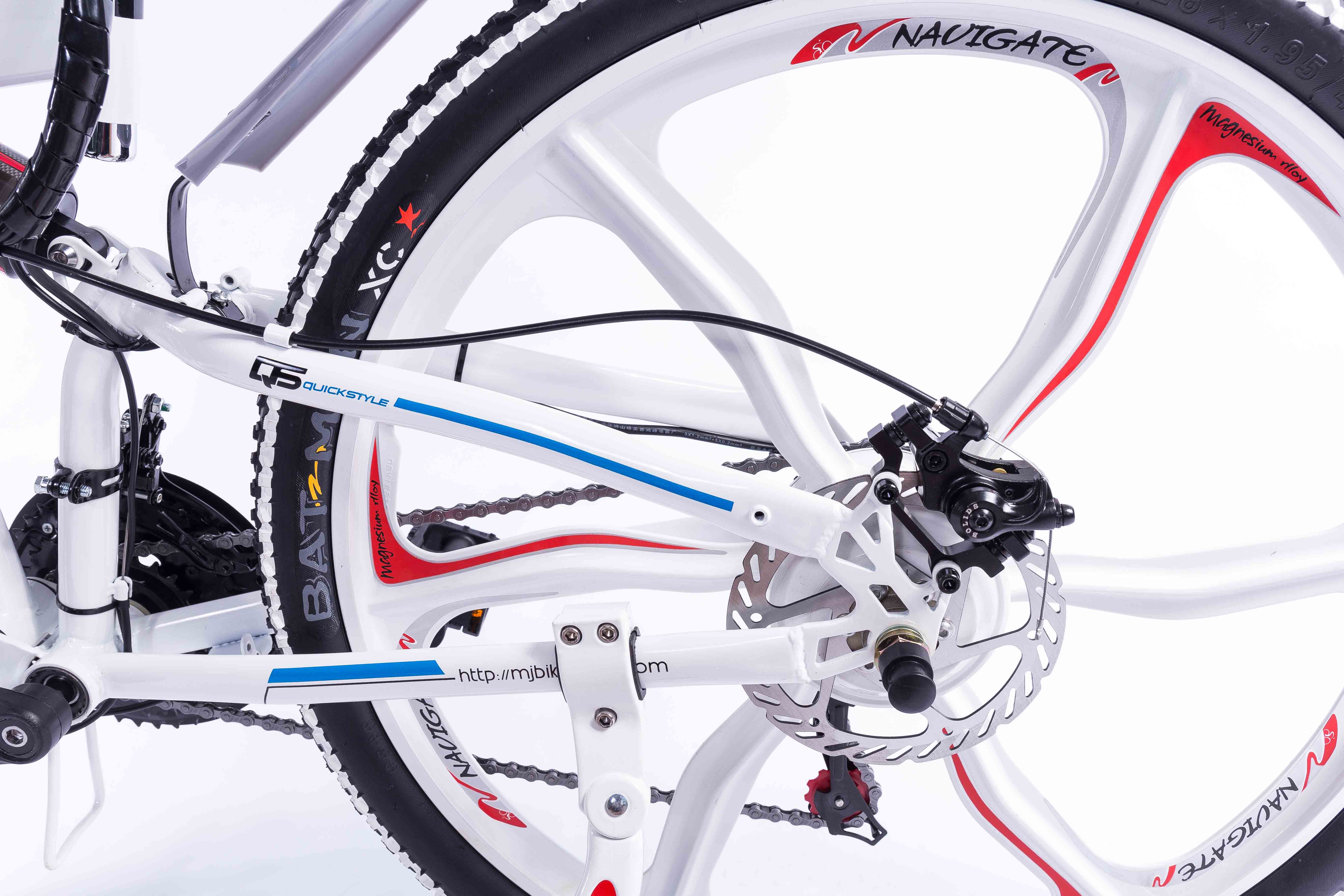 26 Inch 21 Speed Electric Bike 48V 10AH Battery Handlebar Display
