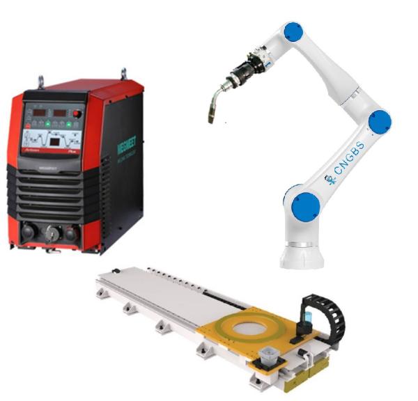 3kg Payload 590mm Reach Welding Industrial Robots CNGBS-G03 with Megmeet Welding