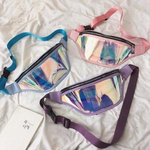 Wholesale Fashion Laser Waist Bag Transparent All-Match Bag New Waist Bag Ins Women'S Messenger Bag Sports Bag from china suppliers