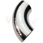 AISI 201 304 316 Mirror Satin 76.2mm 3 Inch OD Stainless Steel Handrail Elbow 1