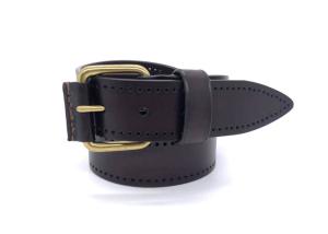Wholesale Mens Genuine Leather Brown Color Casual Jean Belt 1-1/2 Inches Wide from china suppliers