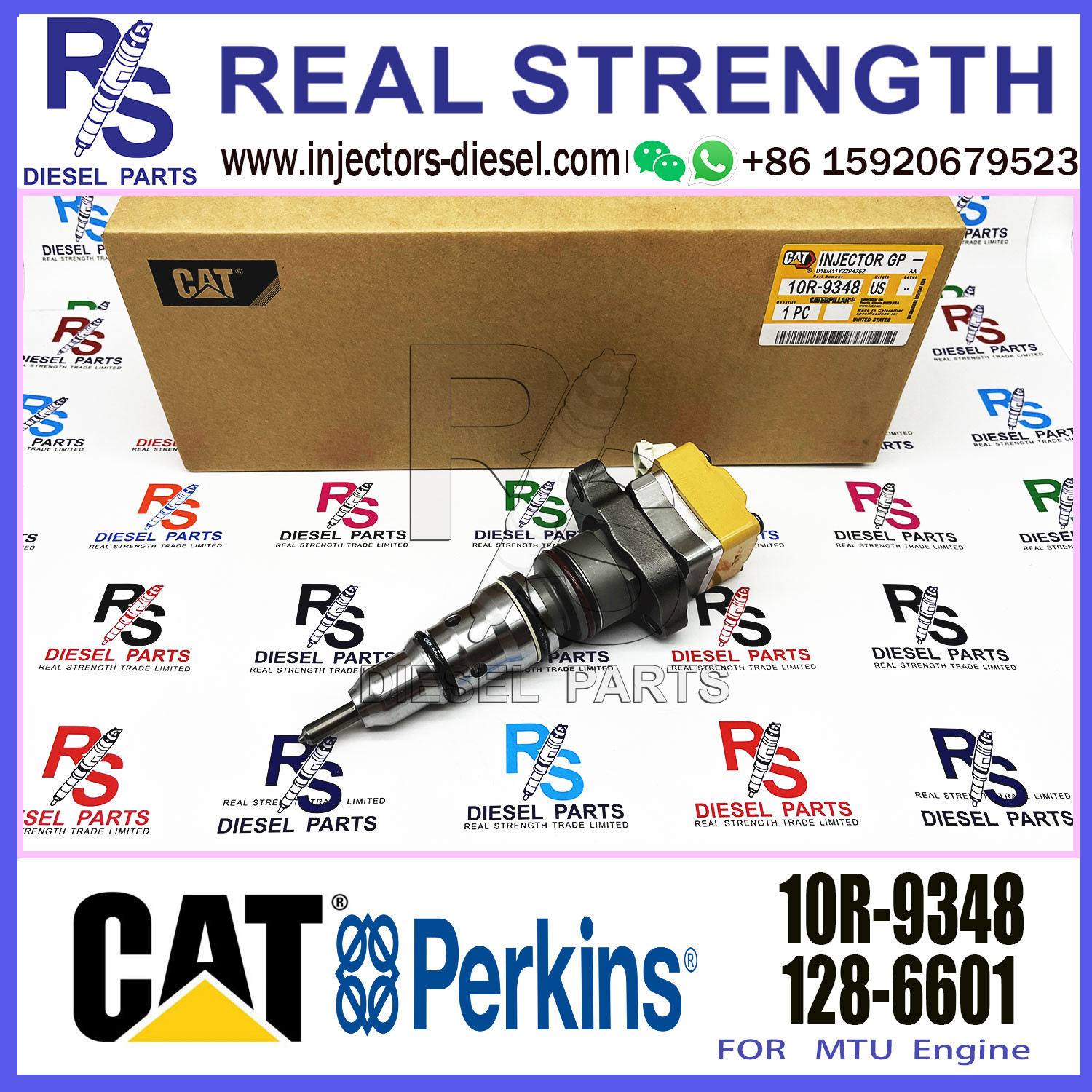 Diesel Fuel Common Rail Injector 1719710 10R9348 171-9710 10R-9348 For CAT Engine