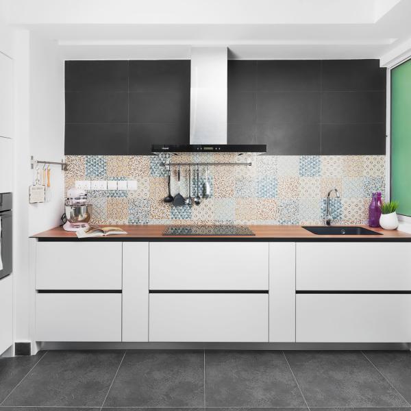 New Arrivals L Shape Mini Kitchen Cabinet Wooden PVC Small Wall Kitchen Cabinets For Apartment