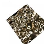 Water Ripple Stamped Stainless Steel Sheet Polished Finish Fireproof Thickened