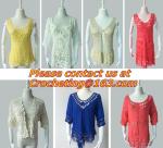 clothing summer Hollow out belt sexy knitted crover up crochet beach dress robe