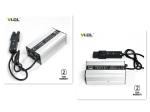 48V 58.8V 6A Sealed Lead Acid Battery Charger Silver Or Black Color