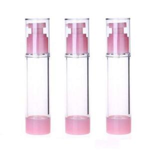 Wholesale Pink Color Normally Used Plastic 50ml Airless Pump Bottle For Cosmetic Personal Care from china suppliers