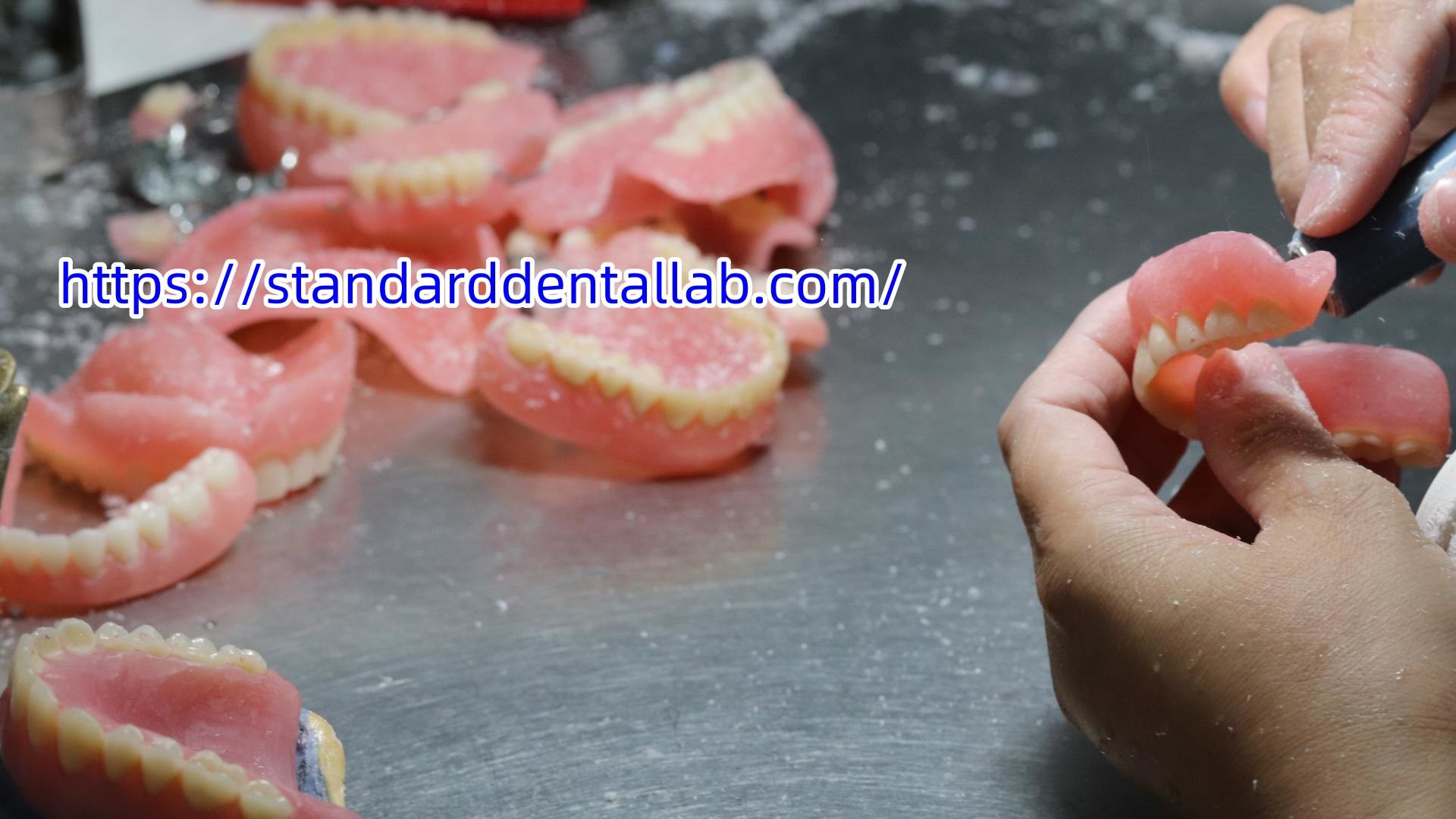 Heat Cured Ivoclar Partial Acrylic Denture Dental Lab High Accuracy with 3D print model
