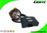 IP68 15000 Lux Mining Cap Lights 6800mAh Panasonic Battery For Underground Mine