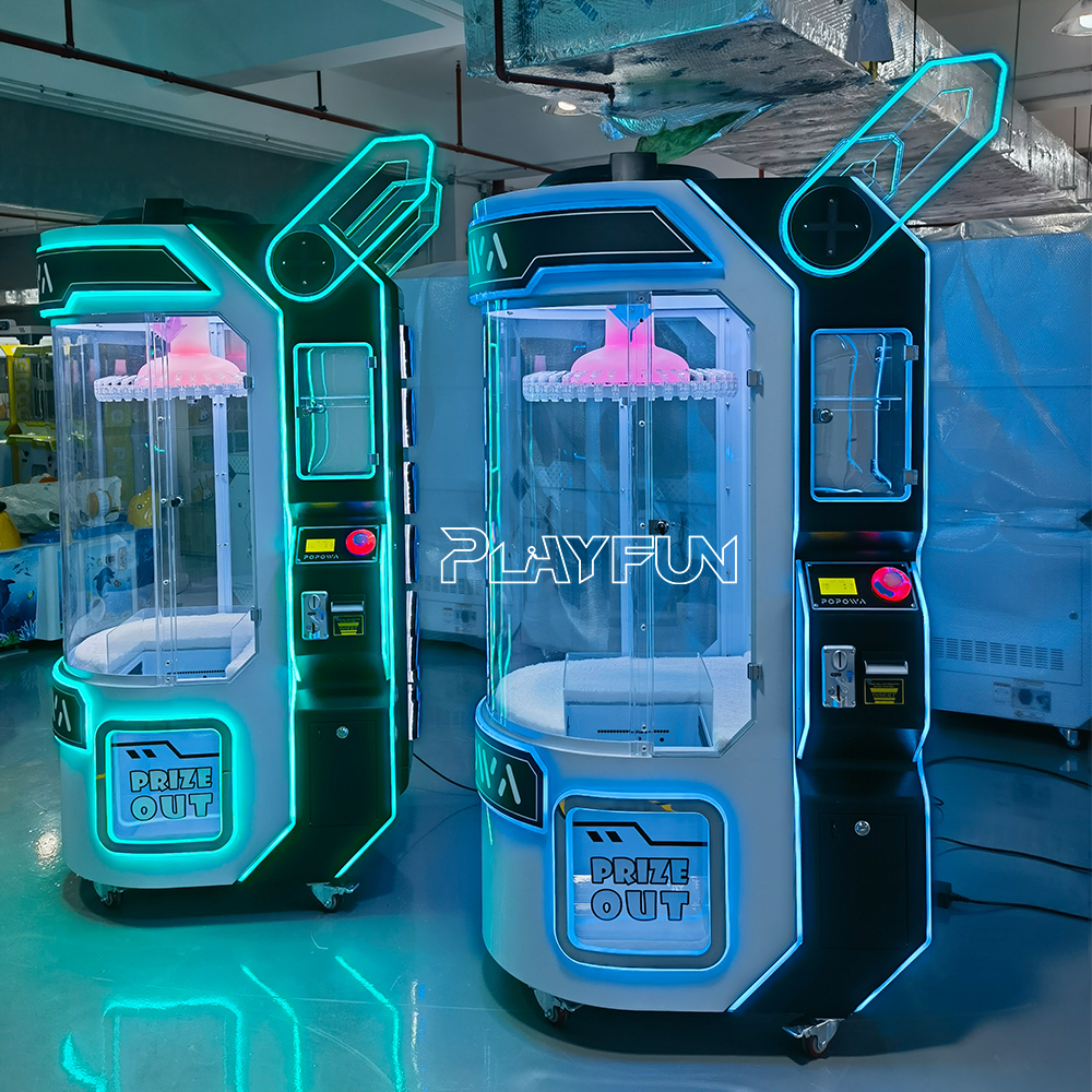 New Coin Operated Clip Prize Gift Game Machine High Quality Pop Storm Rabbit 40 Clips Clamps Game Gift Keychaine Machines