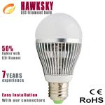 china supplier aluminum warm white 7w cree led bulb