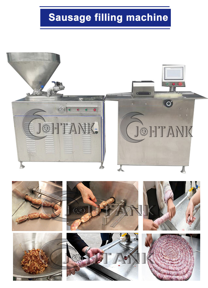 1000kg/H Sausage Processing Line Vacuum Sausage Filling