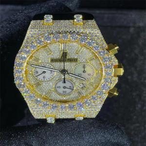 Wholesale America Moissanite Diamond Watch Set Chain Moissanite Mens Watches In Europe from china suppliers