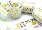Single Sided Colorful 15mm Geometric Foil Washi Tape