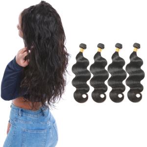 Wholesale 8A Unprocessed Healthy Body Wave Weave Hair 16 Inch 4 Bundles No Tangle from china suppliers