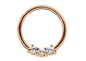 Wholesale Helix 14k Gold Septum Ring , 8mm And 10mm Nose Ring for Daily wear from china suppliers