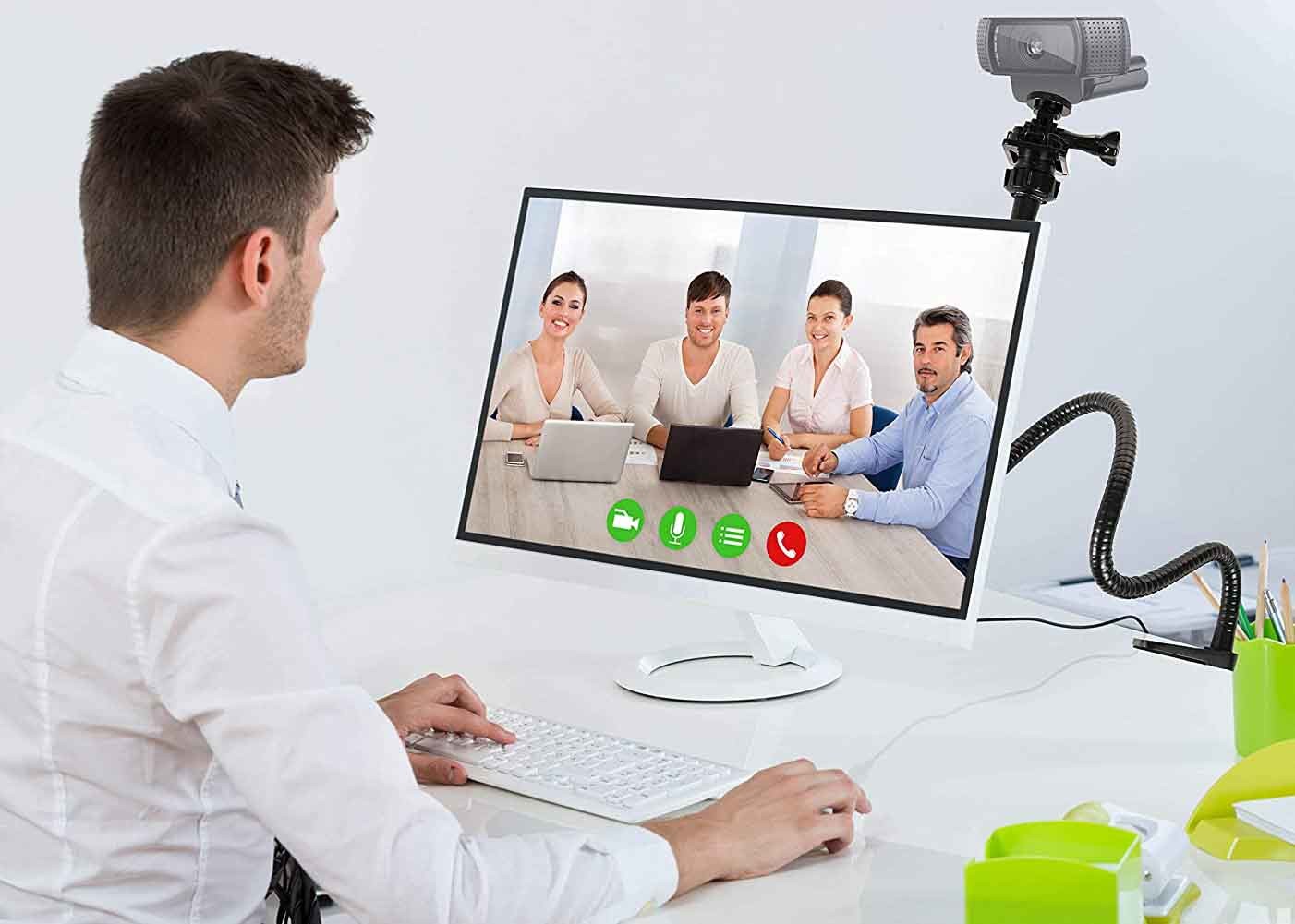 Webcam C925e 27 inch Gooseneck Phone Holder With Clamp Flexible