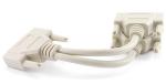 8 inch DB25 Parallel Male/Dual Female Y-Splitter Printer Cable