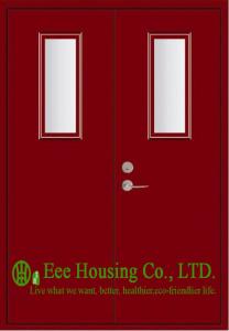Wholesale Commercial 30 Minutes Steel Fire Rated Door with Glass Vision With Fire Proof Certification from china suppliers