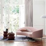 Gold Base Living Room Sectional Sofa Nordic Modern For Hotel Villa Apartment