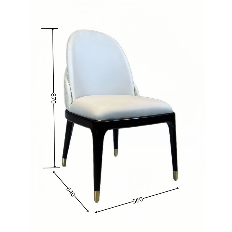 Hotel Furniture Factory Wholesale Restaurant Modern Leather Chair Home Dining Room