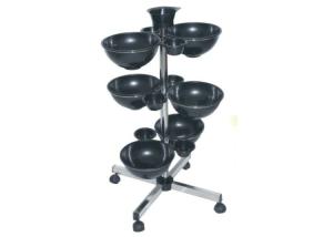 Wholesale Plastics Beauty Salon Rolling Cart Light Weight , Colorful Dying Bowl With Rack from china suppliers