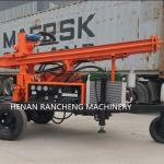 150m Hydraulic Trailer Mounted Water Well Drilling Machinery with 32HP Diesel