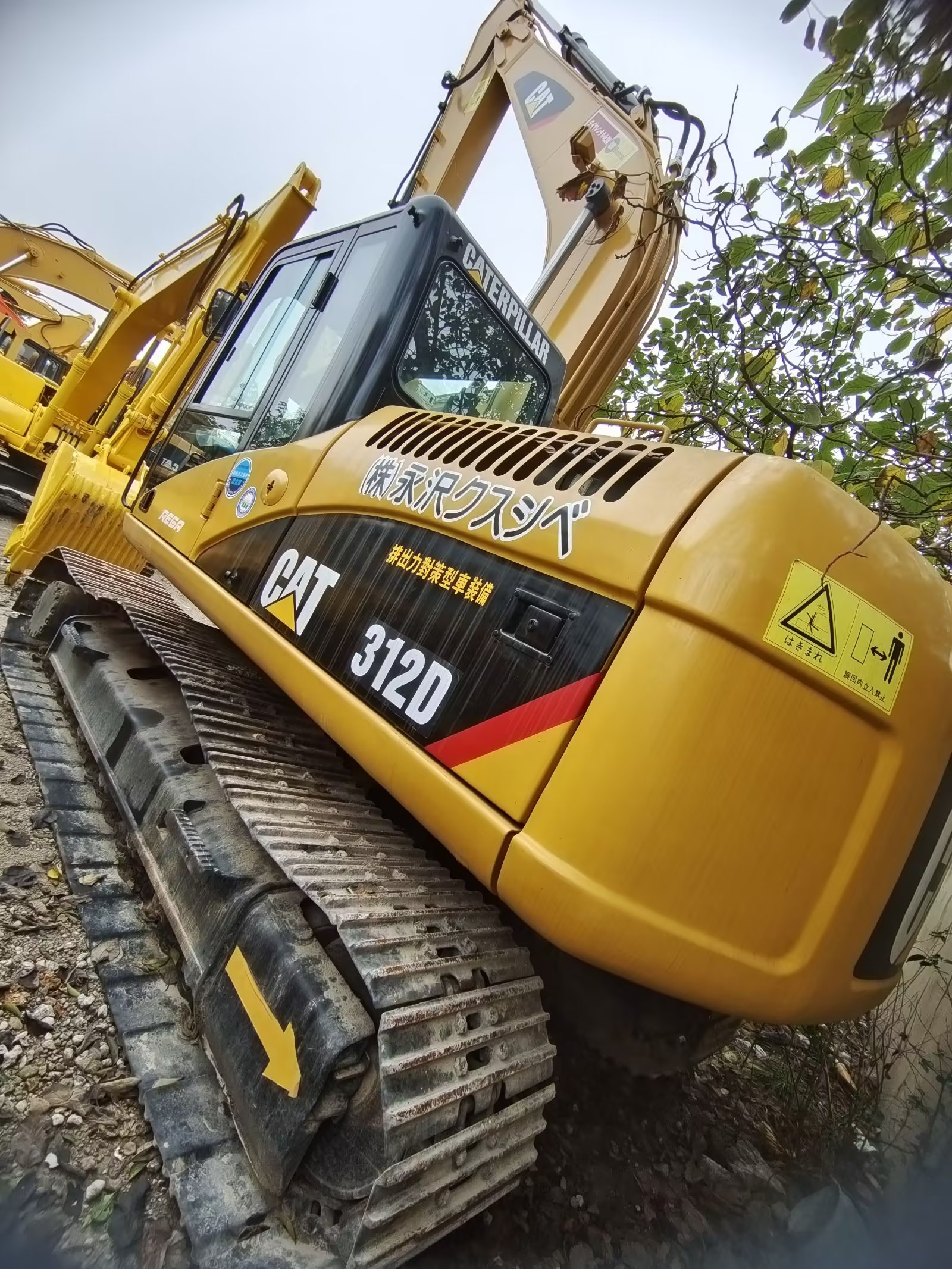 90% Caterpillar Cat 312D Crawler Excavator in Good Condition for Construction Machinery