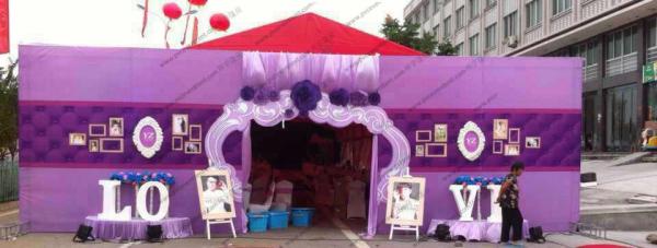 Glass Walls Beautiful Wedding Event Tents Hold 600 People Arch / Square Clear