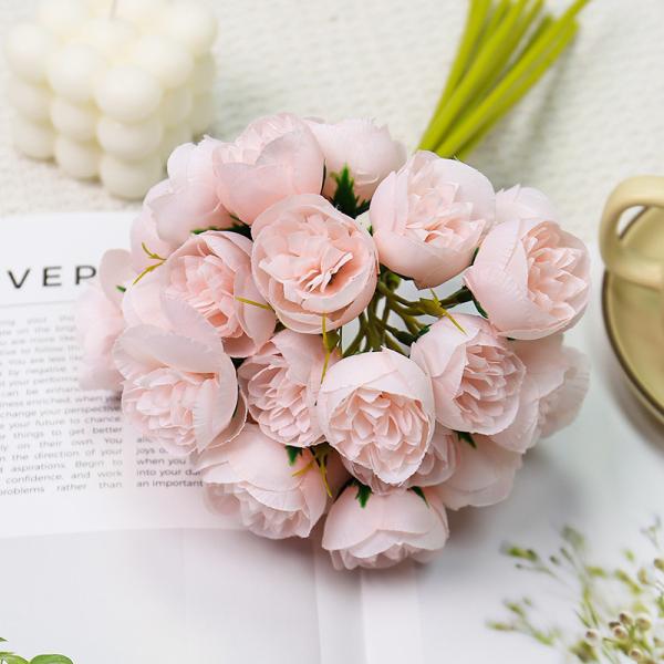 27 artificial lotus flowers, wedding hall hand-held bouquets, fresh and simple