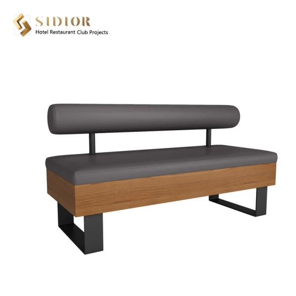 Restaurent Couch Sofa, Hotel Booth Sofa, Club Couch, PU Leather Upholstery, High
