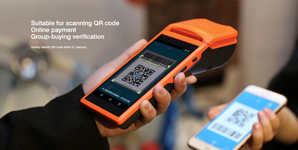 Touch Display 5.5 Inch Wireless Point Of Sale Terminals With Sim Card Slot