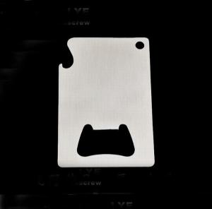 Wholesale Innovative Promotion Gift Credit Card Laser Engrave Blank Metal Business Card Stainless Steel Beer Bottle Opener from china suppliers