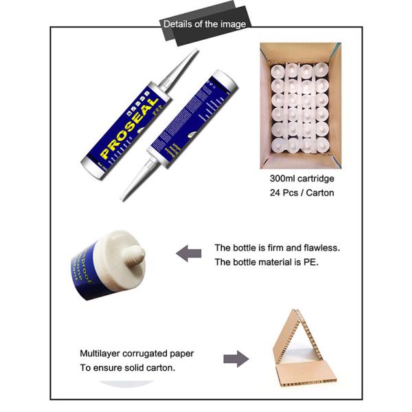 Anti Fungal Transparent MS Polymer Adhesive , Waterproof Gutter Sealant