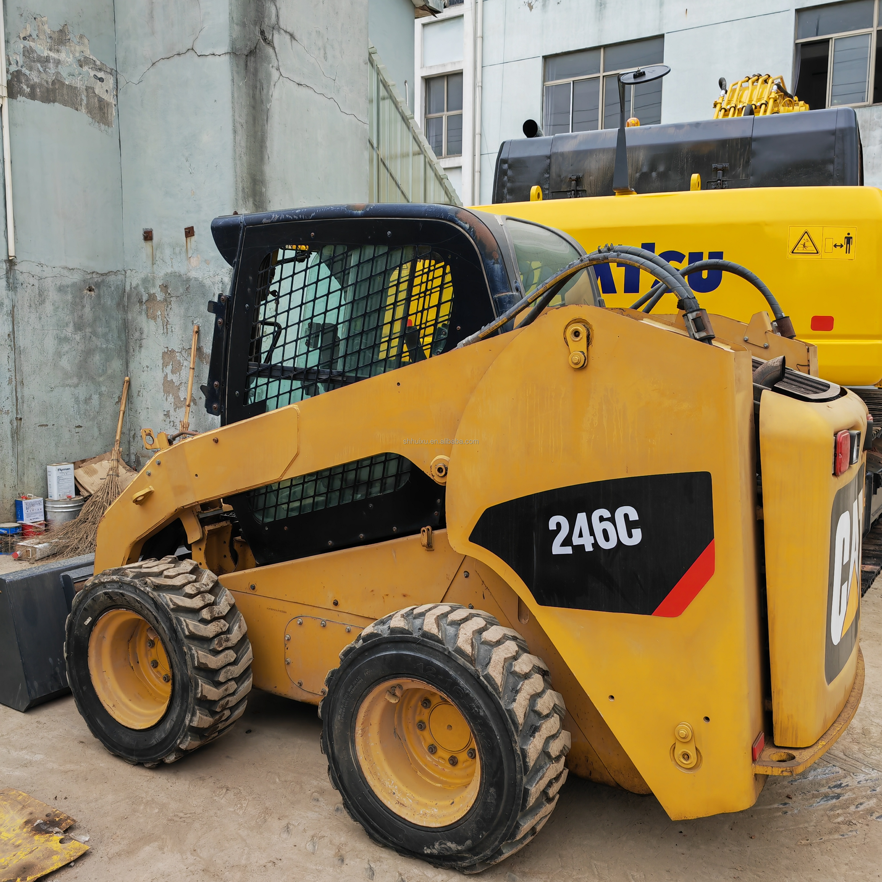 Used wheel Excavator good condition CAT246 reasonable price track