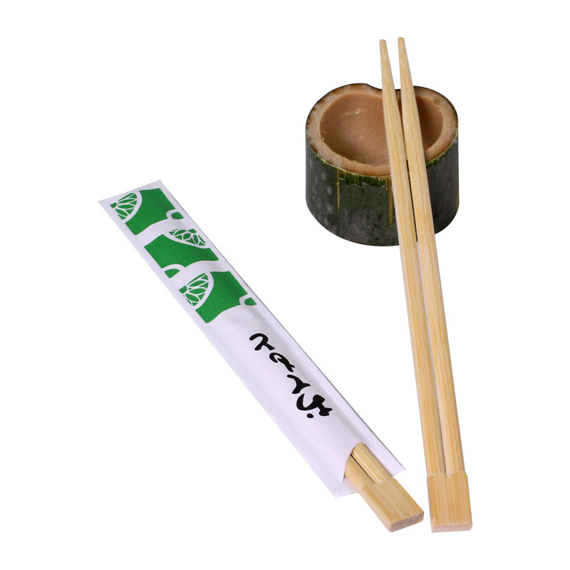 Bamboo Chopsticks Disposable Food Safety Chopstick Paper Wrapped Bamboo Chopsticks