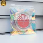 Luxury Custom Size Rings EARRINGS Packaging Mini Pouch Laser Colorful PVC Zipper