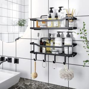 Wholesale 2-Pack Adhesive No Drilling Rustproof Stainless Steel Shower Caddy Shower Shelf from china suppliers