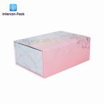 Gold Foil Luxury Gift Packaging Boxes Folding Pink Magnetic Gift Box