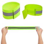 Fluorescent Orange Reflective Armbands For Running Tape Elastic Bands Leg Bind