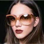 Designer Large Frame Oversized Ladies Square Cat Eye Sunglasses With Diamonds