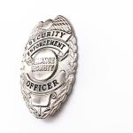 Antique Silver Plated Metal Lapel Pins Soft Enamel Embossed Metal Badges