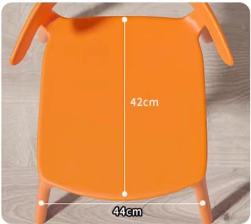 Waterproof Plastic Stacking Dining Chairs Colorful Green Plastic Dining Chairs