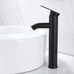 SUS304 Stainless Steel Vessel Single Handle Basin Mixer Deck Mounted