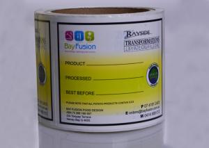 Wholesale Printing custom waterproof food grade self adhesive paper labels from china suppliers