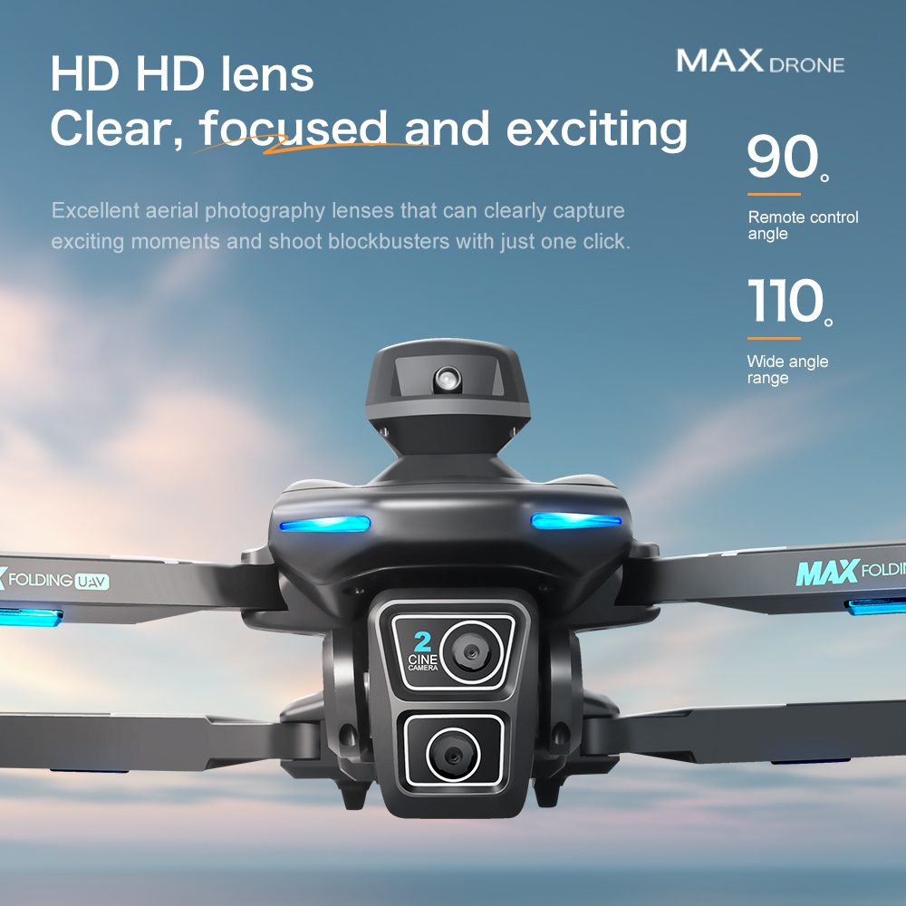 Drone Type Xt606 Aerial Airplane 2.4g Wifi Fpv Real Time Transmission Brushless Motor Drone 4k Pro 100m App Control One Key Takeoff Landing