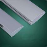 Aluminum Bullet Shaped Profile Suspended Baffle 20Wx100H Powder Coating