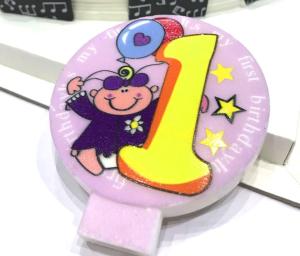 Wholesale Specialty Round Numeral Candles For Birthdays With Colored Background Star Printed from china suppliers