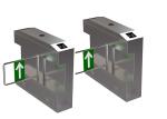 600mm Channel ASS304 1s Pedestrian Security Turnstile